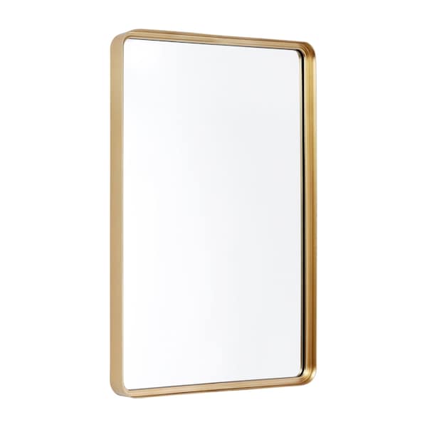 Flash Furniture 24x36 Gold Metal Wall Mirror - 2 Inch Deep Frame - HMHD-22M111YB-GLD-GG