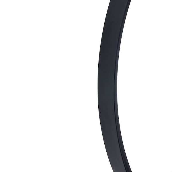 Flash Furniture 24in Round Black Metal Framed Accent Wall Mirror - HMHD-22M115YA-BLK-GG