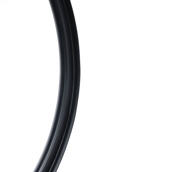 Flash Furniture 24in Round Black Metal Framed Accent Wall Mirror - HMHD-22M115YA-BLK-GG
