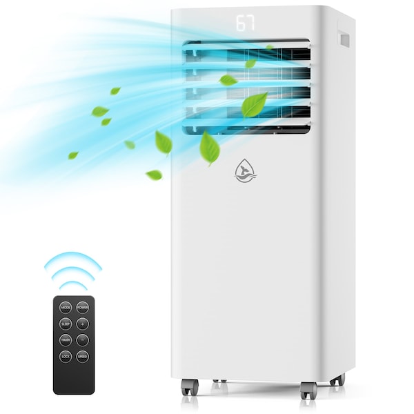 Edendirect Air-Cools 8000 BTU DOE Portable Air Conditioner Cools 300 sq. ft. with Dehumidifier, Remote - ED-KY-8K07A