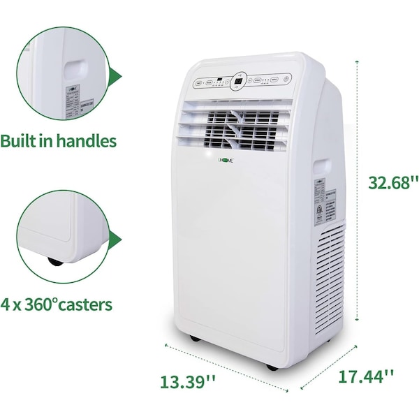 Edendirect 8500 BTU DOE Portable Air Conditioner , 400 sq. ft. with Heater, Dehumidifier, Remote - ED-UPF1-12H