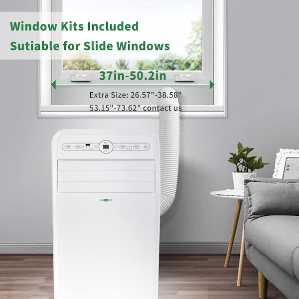 Edendirect 8500 BTU DOE Portable Air Conditioner , 400 sq. ft. with Heater, Dehumidifier, Remote - ED-UPF1-12H