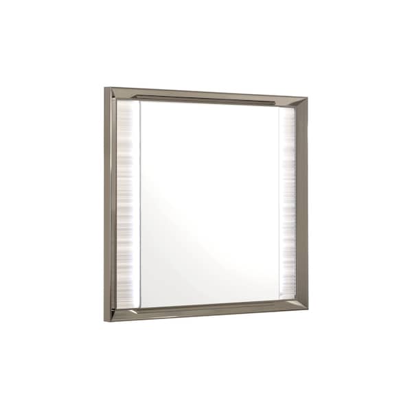 Global Furniture Usa Modern  Zebra Zambrano White Mirror With Led - 2517