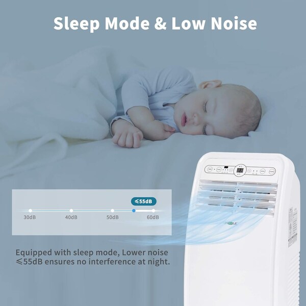 Edendirect 4,350 BTU DOE Portable Air Conditioner Cools 200 Sq. Ft. with Dehumidifier with Remote - ED-UPF1-08C