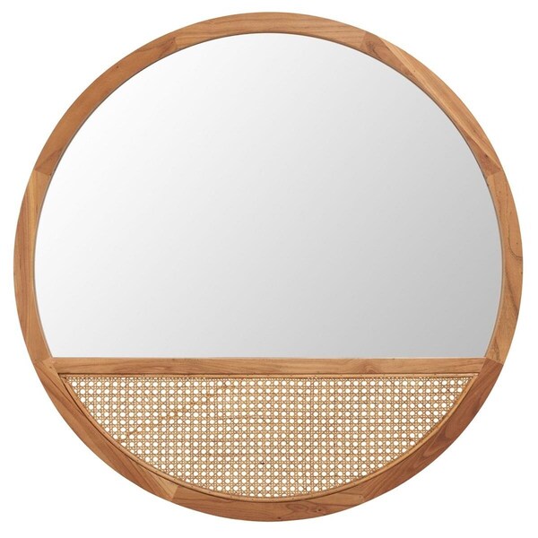 Safavieh 35.5 in. Derby Mirror, Natural - MRR2013B