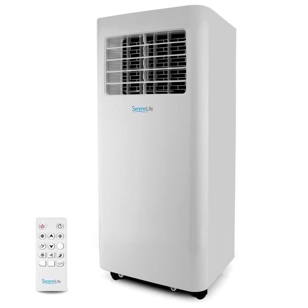 Serenelife Portable Air Conditioner - Compact Home A/C Cooling Unit with Built-in Dehumidifier & Fan Modes, Inc - SLPAC805W