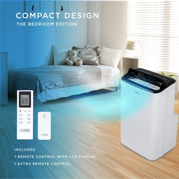 Commercial Cool 9,000 BTU Portable Air Conditioner with Remote and WiFi Control - CCP6JW