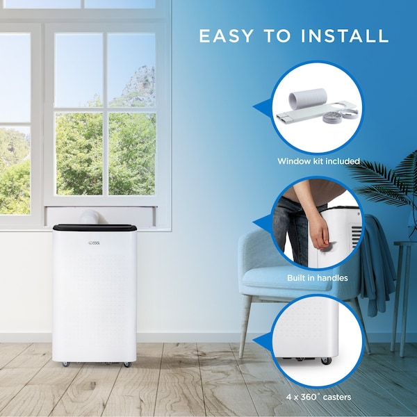 Commercial Cool 9,000 BTU Portable Air Conditioner with Remote and WiFi Control - CCP6JW