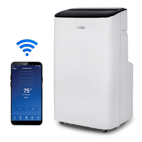 Commercial Cool 9,000 BTU Portable Air Conditioner with Remote and WiFi Control - CCP6JW