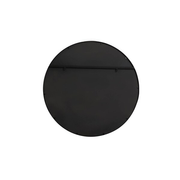 Elegant Decor Metal Windowpane Mirror 36 Inch X 36 Inch In Black - MR633636BK