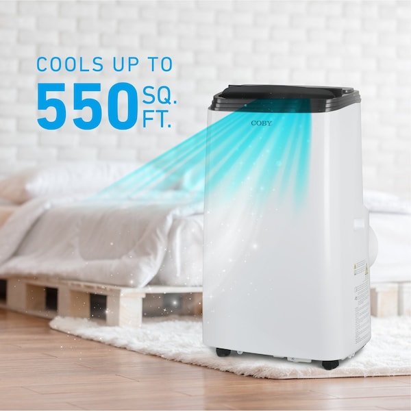 Coby 8,150 BTU Portable Air Conditioner SACC/CEC 12,000 BTU ASHRAE 128 - CBPAC815