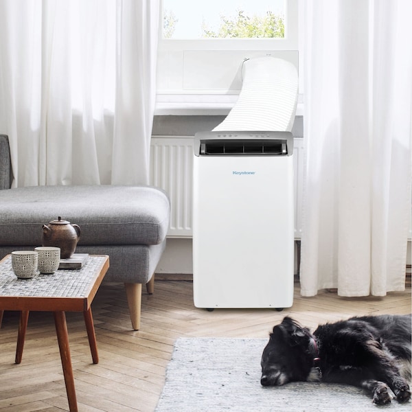 Keystone 14,000 BTU ASHRAE/12,000 BTU DOE Portable Inverter Air Conditioner with Heater and Remote Control - KSTAP121HINV