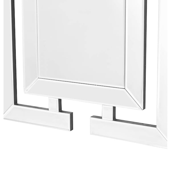 Elegant Decor Sparkle 47 In. Contemporary Round Mirror In Clear - MR9146