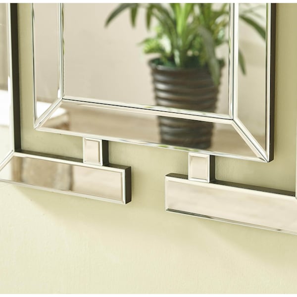 Elegant Decor Sparkle 47 In. Contemporary Round Mirror In Clear - MR9146