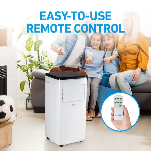Coby 6,500 BTU Portable Air Conditioner SACC/CEC 9,000 BTU ASHRAE 128 - CBPAC650