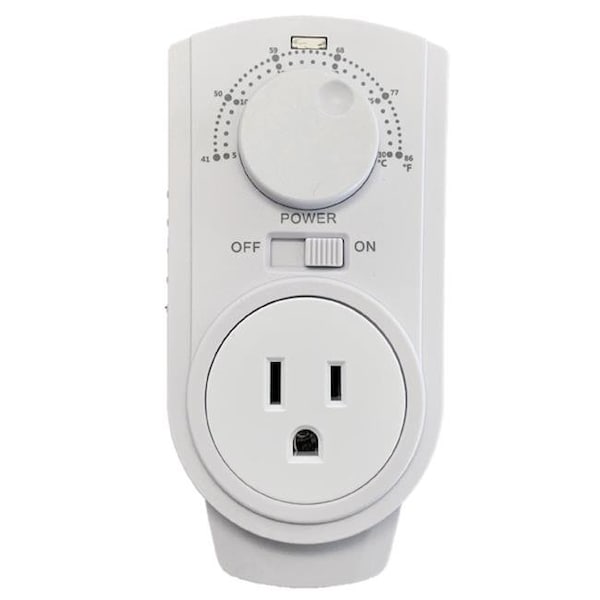 Amaze Heater Spacio Innovations TH-926T Wexstar Plug in Thermostat for Portable Heaters & Air Conditioners - TH-926T