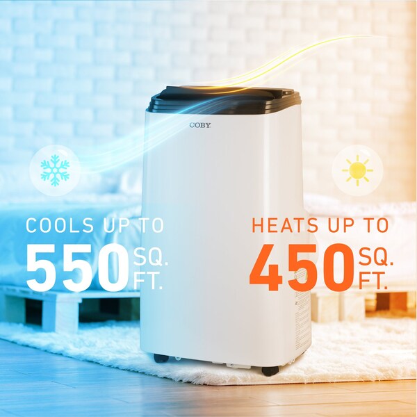 Coby 8,150 BTU Cooling SACC/CEC, 10,000 BTU Heating   12,000 BTU Cooling ASHRAE 128 - CBPAC815H