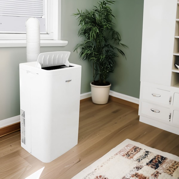 Whirlpool 14,000 BTU ASHRAE 10,000 BTU SACC Portable Air Conditioner with 10,000 BTU Supplemental Heat - WHNP141HAW