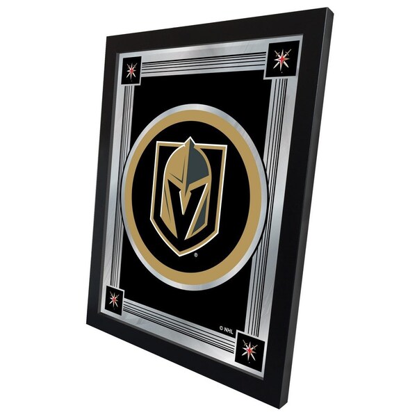 Holland Bar Stool Co Vegas Golden Knights 17" x 22" Logo Mirror - MLOGOLVGDKN