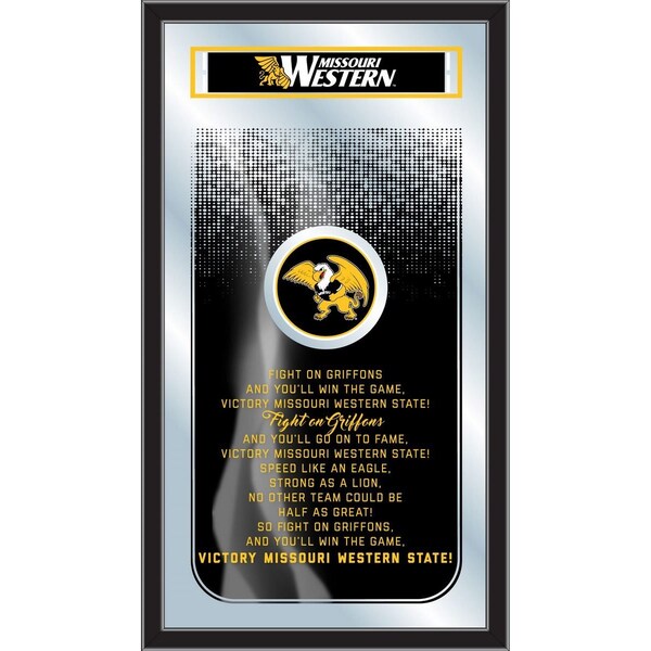 Holland Bar Stool Co Missouri Western State 26" x 15" Fight Song Mirror - MFGHTMOWST