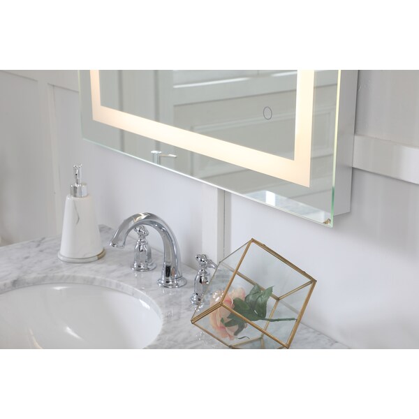 Elegant Decor Helios 30" X 30" Hardwired Led Mirror W/Touch Sensor And Color Chngng - MRE13030