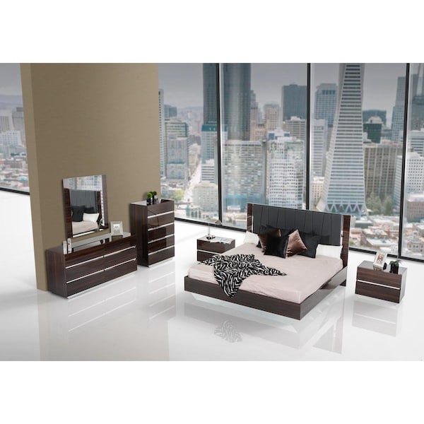 Homeroots Luxor Italian Modern Mirror - Ebony - 282616