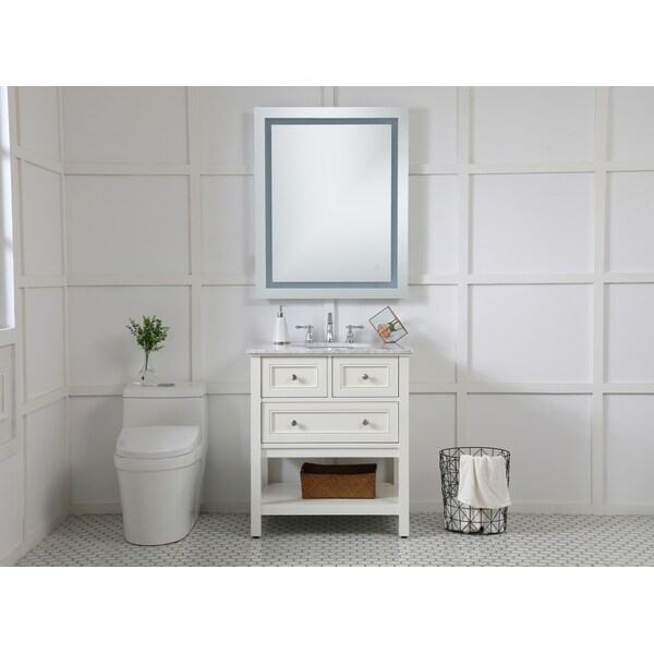 Elegant Decor Helios 30" X 40" Hardwired Led Mirror W/Touch Sensor And Color Chngng - MRE13040
