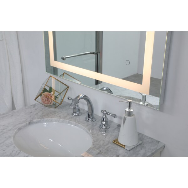 Elegant Decor Helios 30" X 40" Hardwired Led Mirror W/Touch Sensor And Color Chngng - MRE13040