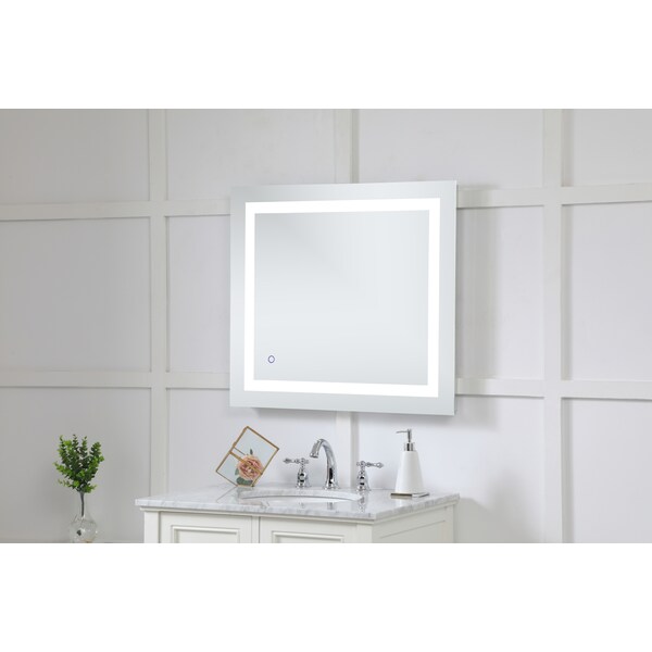 Elegant Decor Helios 27" X 30" Hardwired Led Mirror W/Touch Sensor And Color Chngng - MRE12730