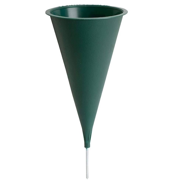 Afs 4" Plastic Cone Vase: Green-case of 36 - 5071