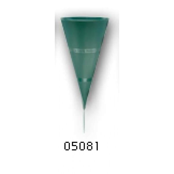 Afs 5" Plastic-"In Loving Memory" Cone Vase:Green-case of 36 - 5081