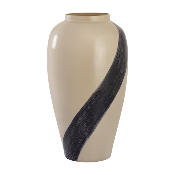 Elk Signature Brushstroke Vase, Small Cream - H0897-10973