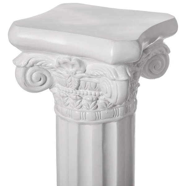 Uniquewise Fiberglass White Plinth Roman Column Ionic Piller Pedestal Vase Stand - Photography Props - 41 Inch - QI004124-41