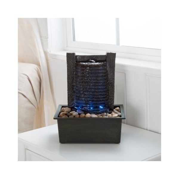 Nature Spring Nature Spring LED Tabletop Indoor Water Fountain - 842763JZU