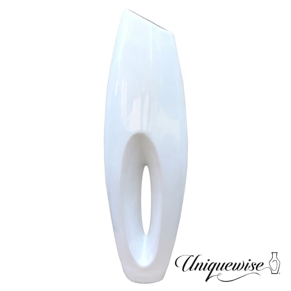 Uniquewise Modern White Large Floor Vase - 29 Inch - QI003159S
