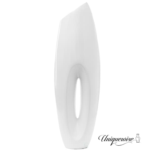 Uniquewise Modern White Large Floor Vase - 29 Inch - QI003159S