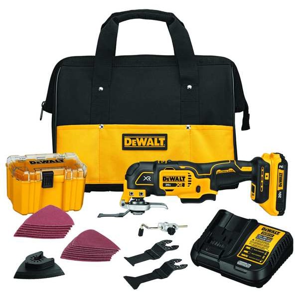 Dewalt 20V MAX* XR(R) Brushless Cordless 3-Speed Oscillating Multi-Tool Kit (2.0 Ah Battery) - DCS356D1