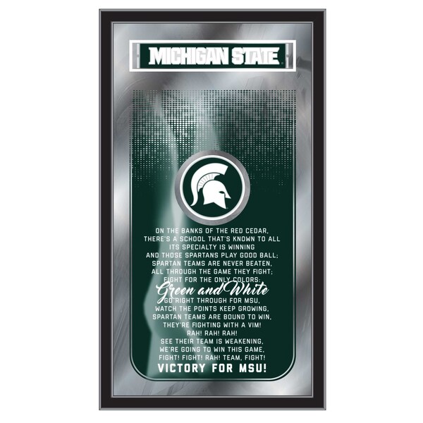 Holland Bar Stool Co Michigan State 26" x 15" Fight Song Mirror - MFGHTMICHST
