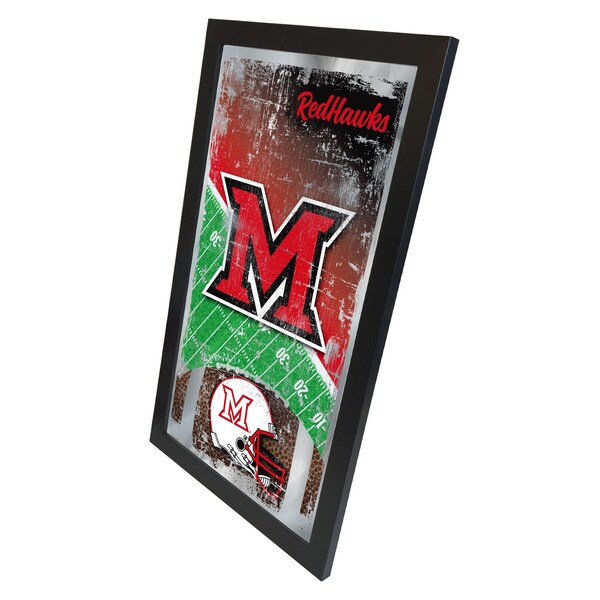 Holland Bar Stool Co Miami (OH) 15" x 26" Football Mirror - MFTBLMIA-OH