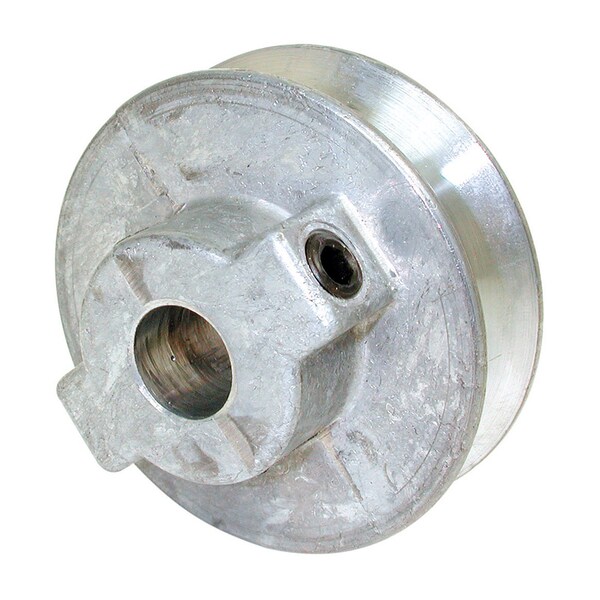 Dial Mfg Dial 2-1/4 in. D Silver Zinc Fixed Motor Pulley - 6215