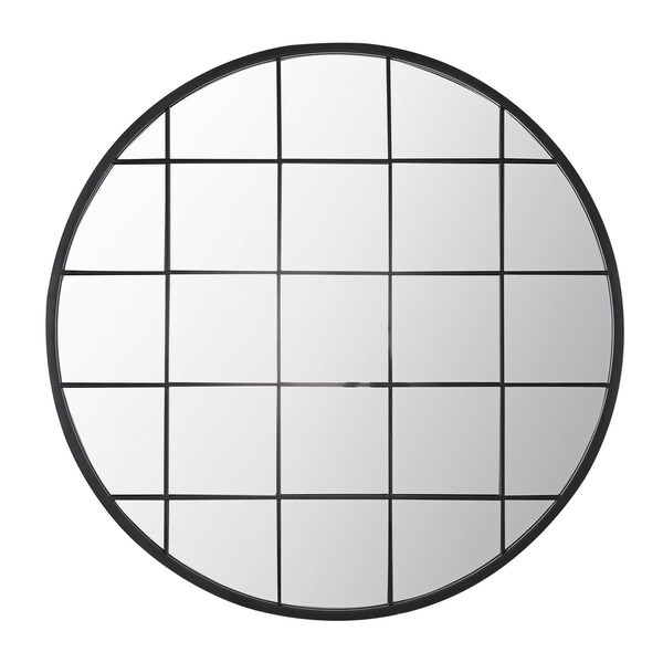 Safavieh 12 in. Simmie Mirror, Black - MRR1038A