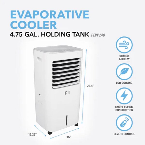 Perfect Aire Perfect Aire 250 sq ft Portable Evaporative Cooler 240 CFM - PEVP240