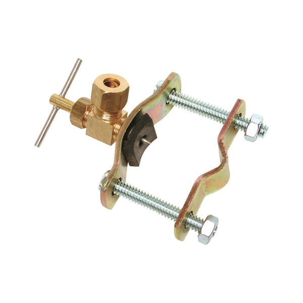 B & K Dial 1/4 in. H Orange Steel Saddle Valve - 9270