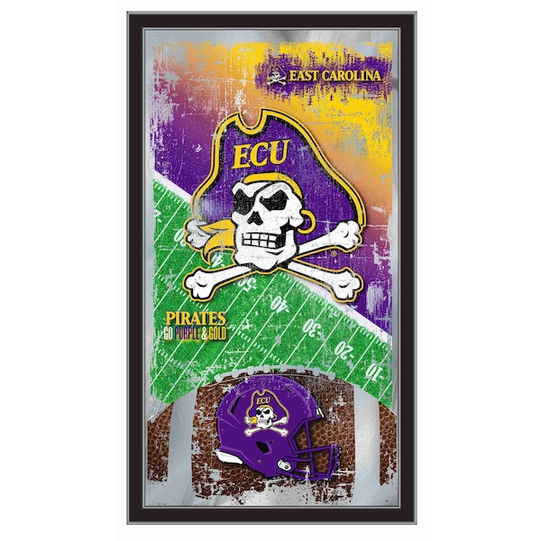 Holland Bar Stool Co East Carolina 15" x 26" Football Mirror - MFTBLECAROL