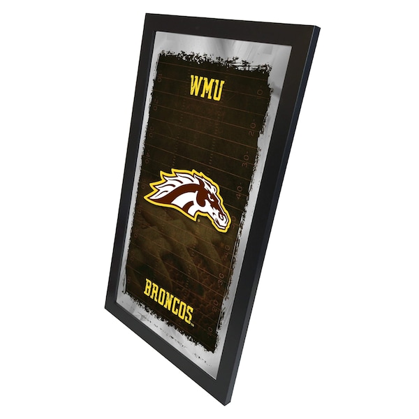 Holland Bar Stool Co Western Michigan 15" x 26" Football Mirror - MFTBLWESTMI