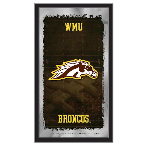 Holland Bar Stool Co Western Michigan 15" x 26" Football Mirror - MFTBLWESTMI