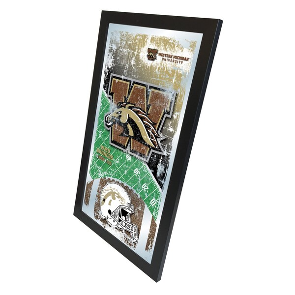 Holland Bar Stool Co Western Michigan 15" x 26" Football Mirror - MFTBLWESTMI