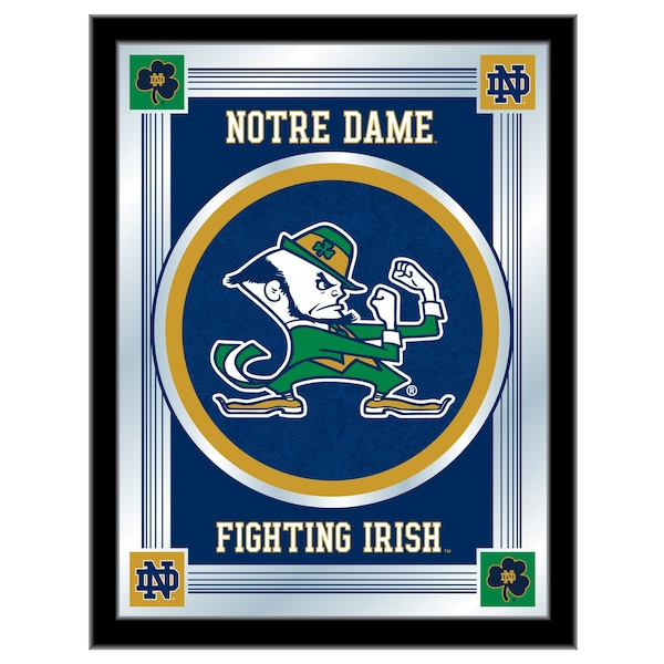 Holland Bar Stool Co Notre Dame Leprechaun 17" x 22" Logo Mirror - MLOGOND-LEP