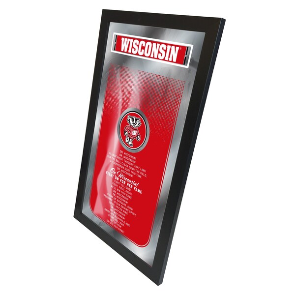 Holland Bar Stool Co Wisconsin 26" x 15" Fight Song Mirror - MFGHTWISCON