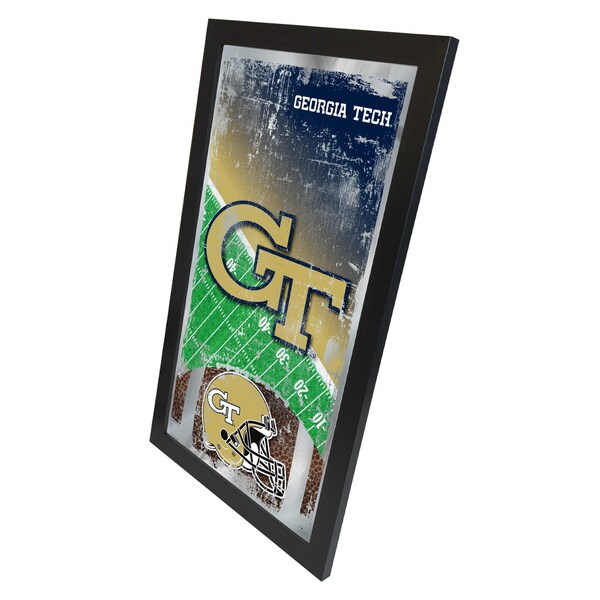 Holland Bar Stool Co Georgia Tech 15" x 26" Football Mirror - MFTBLGATECH